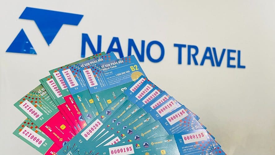 Những tấm vé pháo hoa giấy khi mua qua Nano Travel